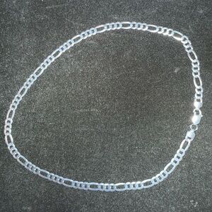 925 Italy Sterling silver 20 inch Figaro Link Chain!